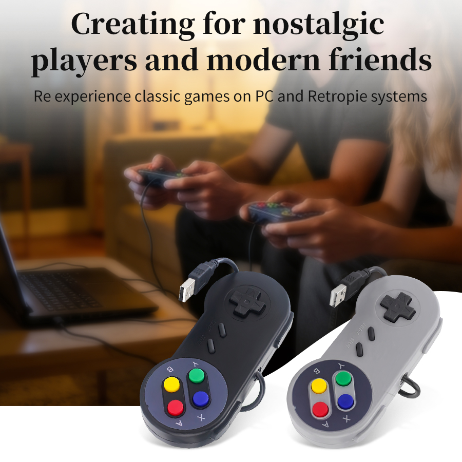Raspberry Pi Retropie - Gamepad USB Retrò per PC NESPi