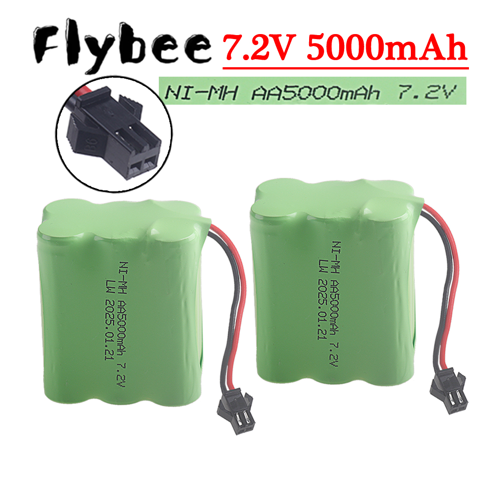 Rechargeable Battery Aa - (Spina SM-2P) Batteria NiMH da 7.2