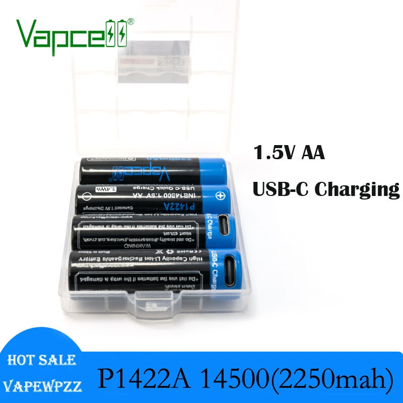 Rechargeable Battery Aa - Batteria Ricaricabile USB-C Vapcell P1422A 1.5V