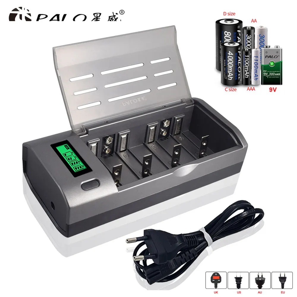 Rechargeable Battery Aa - Caricabatterie Intelligente PALO a 4 Slot