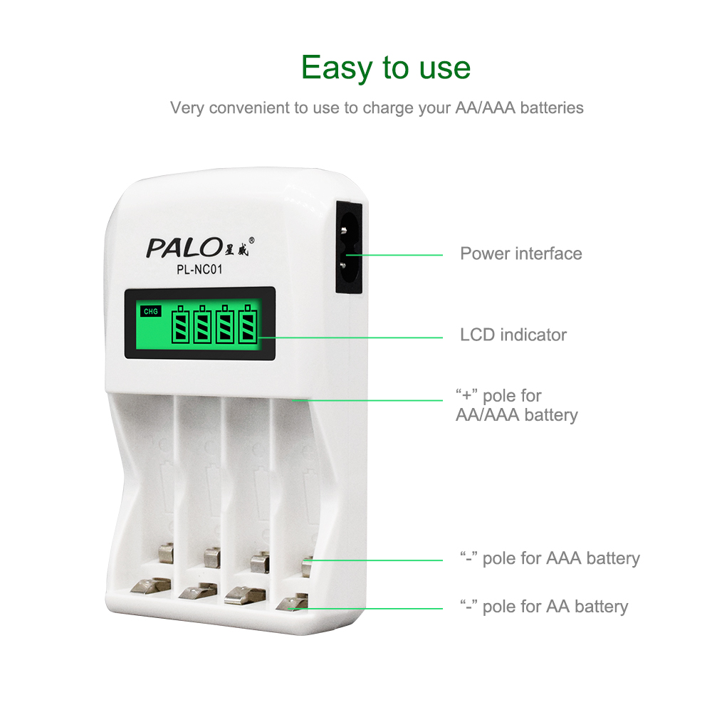 PALO 1.2V Caricabatteria 4 Slo - Rechargeable Battery Aa recensione e prezzo