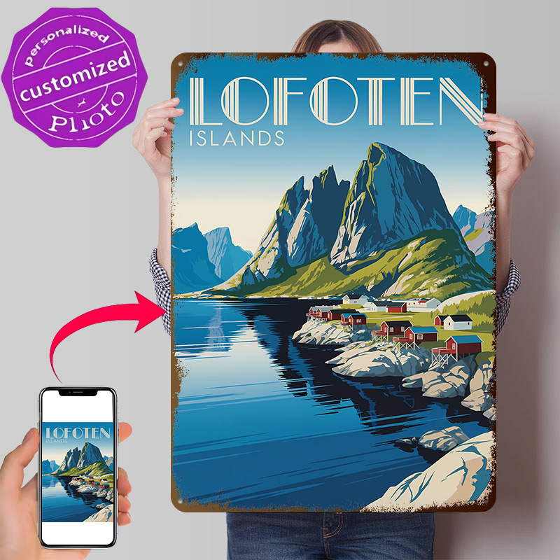 Poster 3D delle Isole Lofoten, - Retro Gaming Island recensione e prezzo