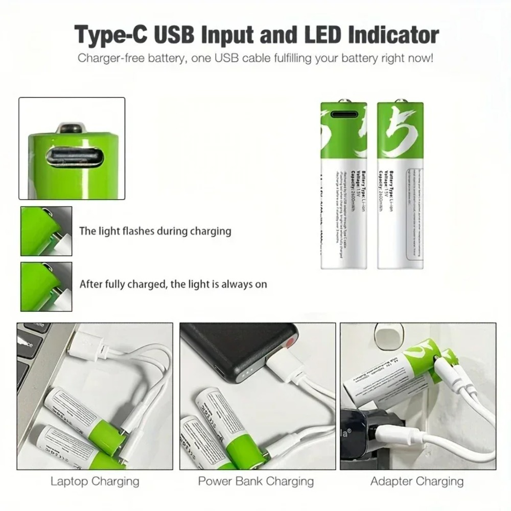 8 Batterie Ricaricabili AA 1.5 - Rechargeable Battery Aa recensione e prezzo