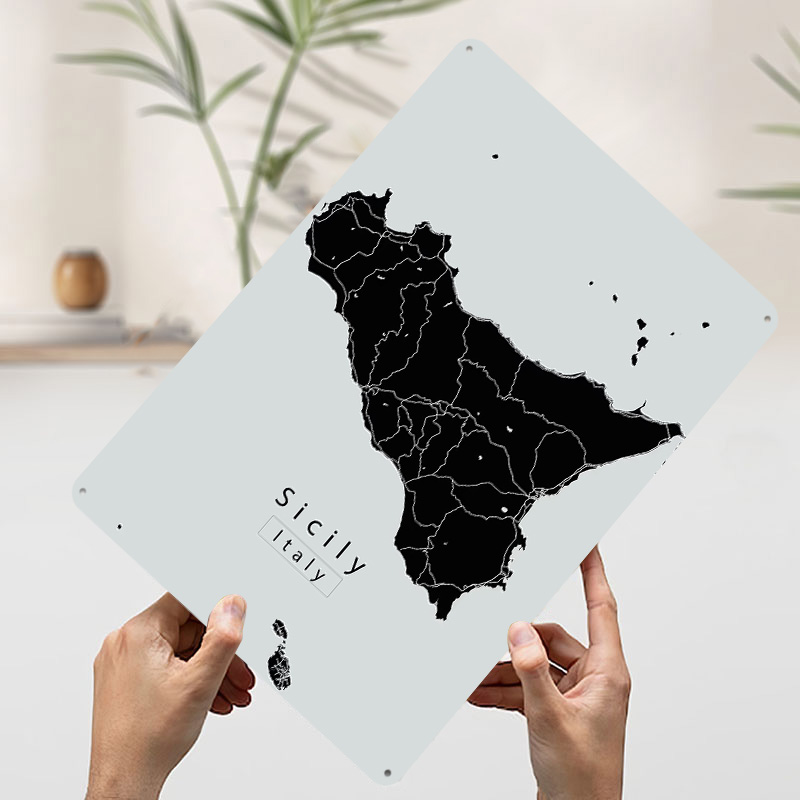 Mappa dell'Isola della Sicilia - Retro Gaming Island recensione e prezzo