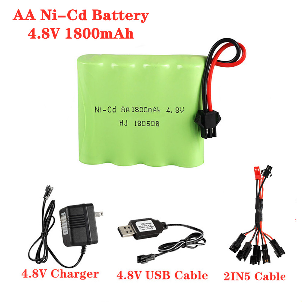Batteria 4.8V 1800mAh Ni-Cd AA - Rechargeable Battery Aa recensione e prezzo