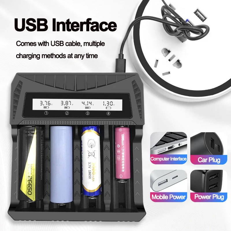 Display LCD Batteria Caricator - Rechargeable Battery Aa recensione e prezzo