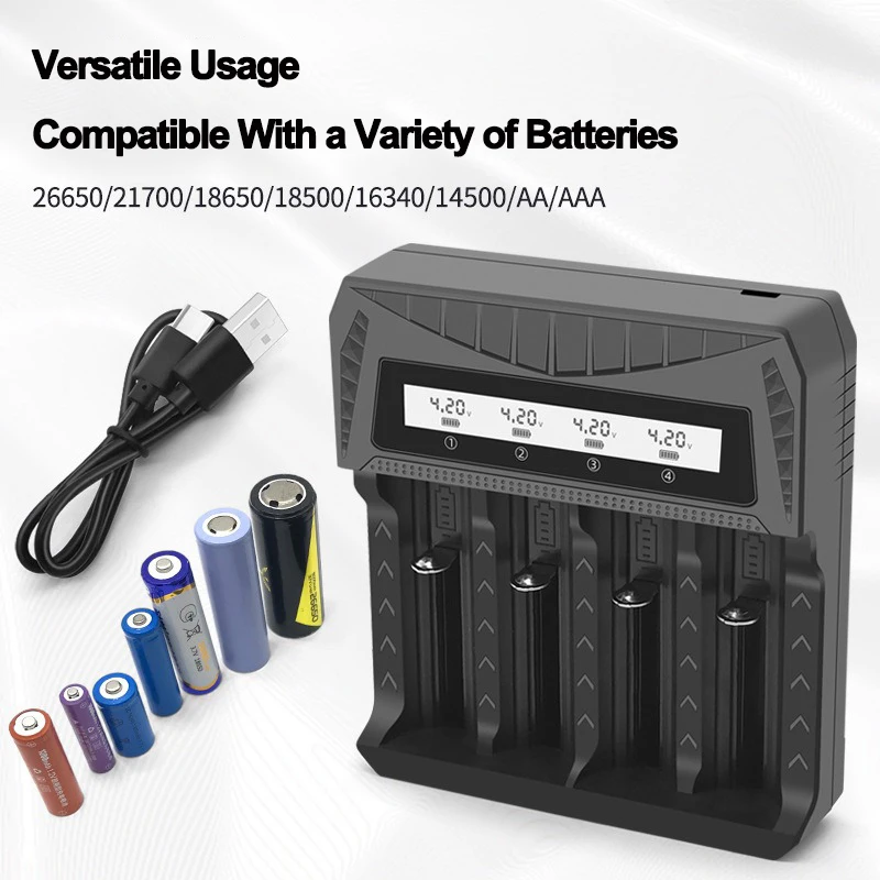 Display LCD Batteria Caricator - Rechargeable Battery Aa recensione e prezzo